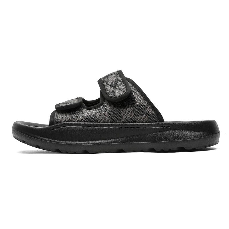 MINGYITU Slip Resistant Abrasion Resistant Slide Slippers Men's Black