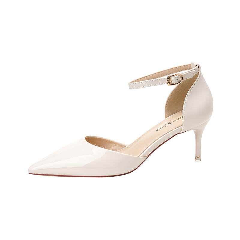ZUOMILUO Pu Slim Heel High Heels Women's