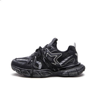 IG+GI Fabric Fashion Trend Cushioning Slip Resistant Abrasion Resistant Breathable Lightweight Low top Chunky Sneakers