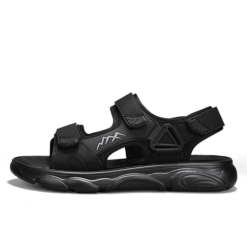 GONGNIUMEILI Beach Sandals Men's Black/Army Green/Sand