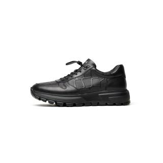LAILE Casual Shoes Men's Low Top Black/Gray