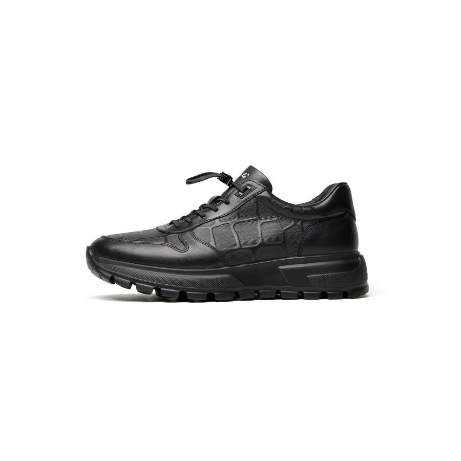 LAILE Casual Shoes Men's Low Top Black/Gray