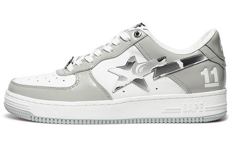 A BATHING APE A BATHING APE STA Grey And White