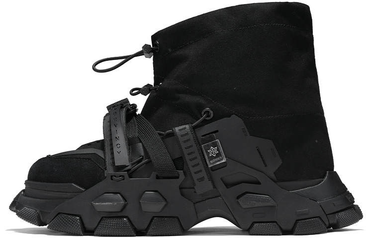 NORVINCY Fabric High top Chunky Sneakers Unisex