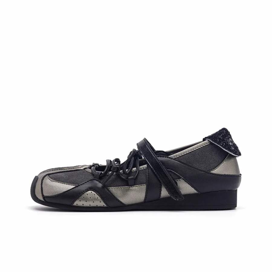 KAAVER OTTO Microfiber Leather Mary Jane Shoes Women's