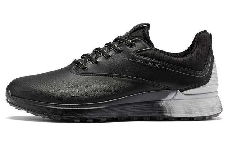 Ecco Golf S3 Cow Leather Comfortable And Breathable Low top Sports Casual Shoes Men's Black