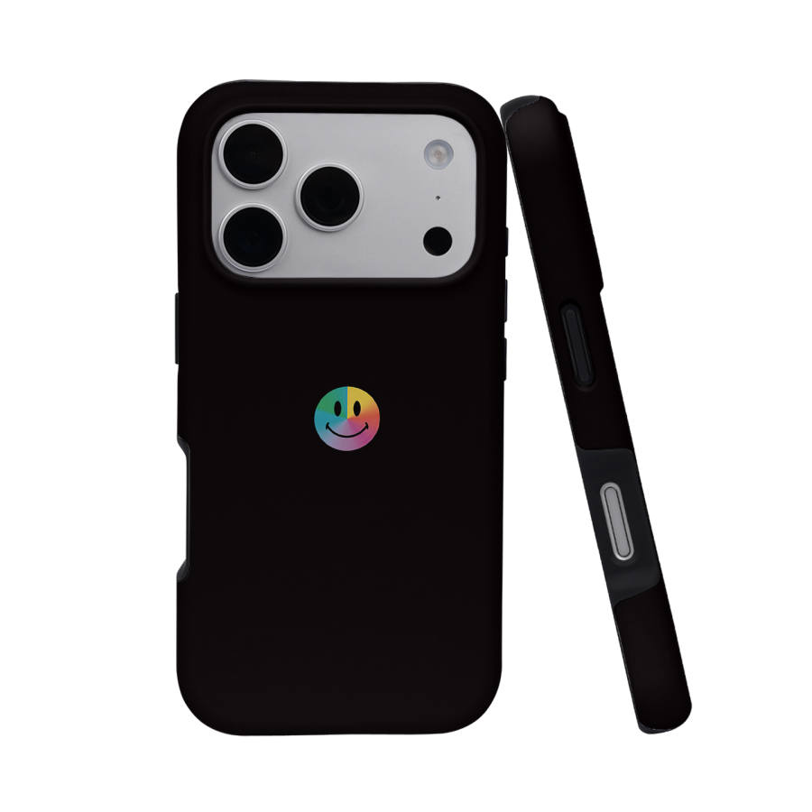 Keshami Keshami PC Material Drop Resistant/Half Coverage Magnetic Matte Hard Shell Individual Minimalist Style Smiley Face