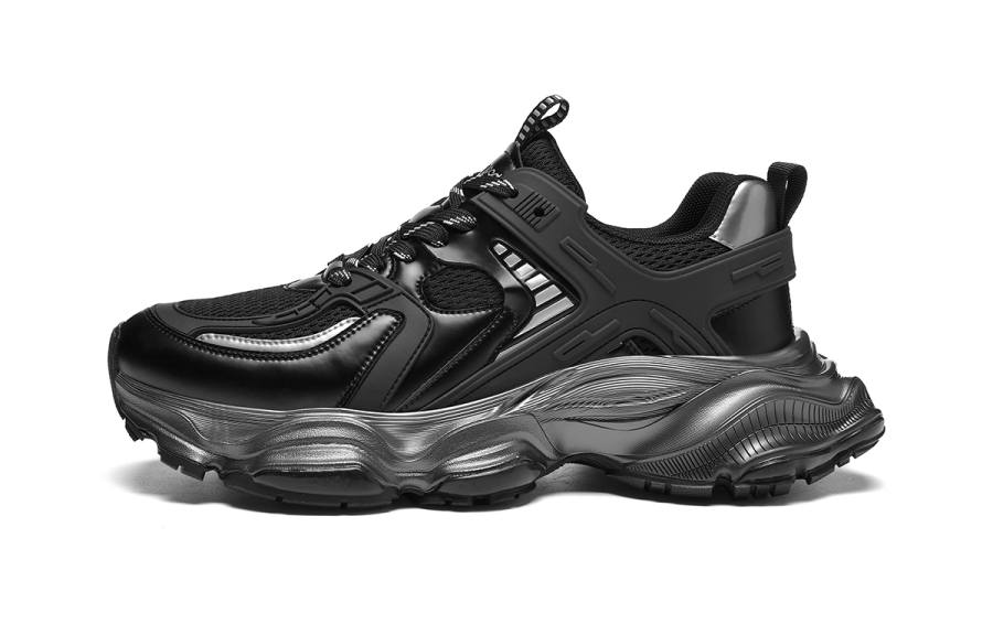 HLA Textile, Synthetic Leather Low top Chunky Sneakers Men's