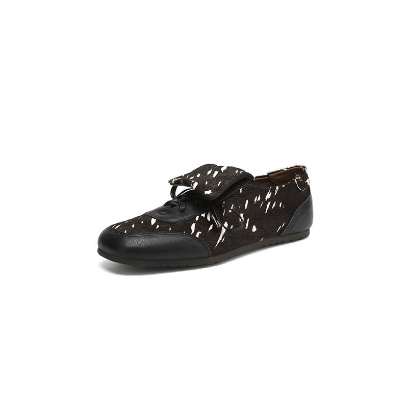 HONGYANGLIN Top Grain Cow Leather Low top Casual Shoes Women's
