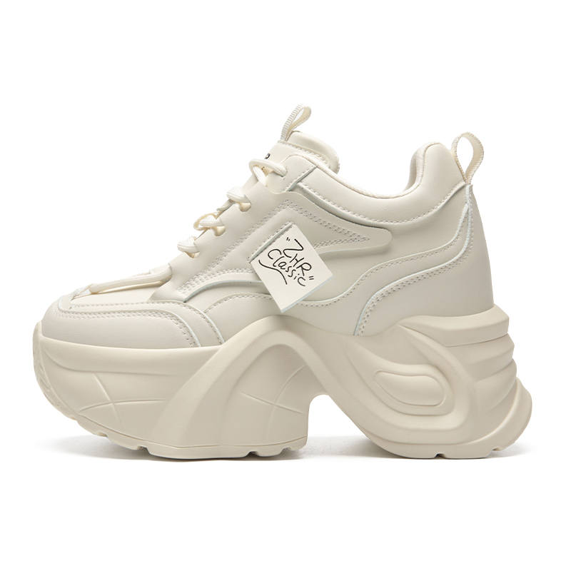 ZHR Elevator Shoes 9cm Abrasion Resistant Lightweight Low top Chunky Sneakers Women's