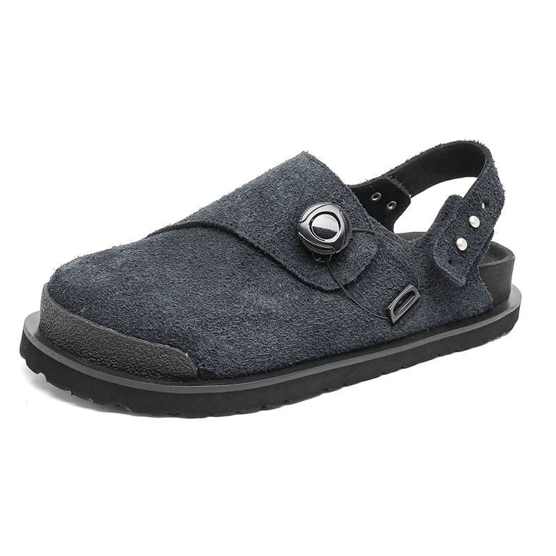 KUNGFUDEER Cow Suede Abrasion Resistant Abrasion Resistant Low top Casual Shoes Unisex