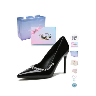 DAWEIJIA Pu Slim Heel High Heels Women's