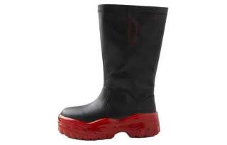 IMMI Leather Knee high Boots 6CM Women's Red