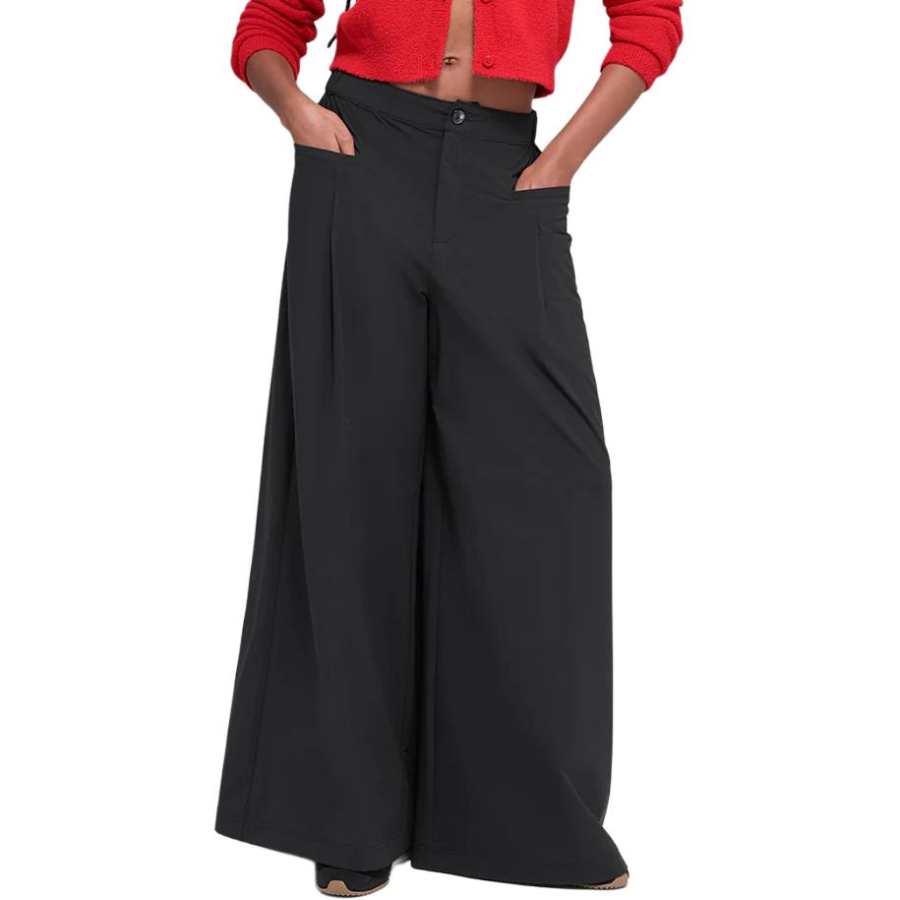 Alo Yoga Main Act Wide Leg Trouser Casual Pants Women's