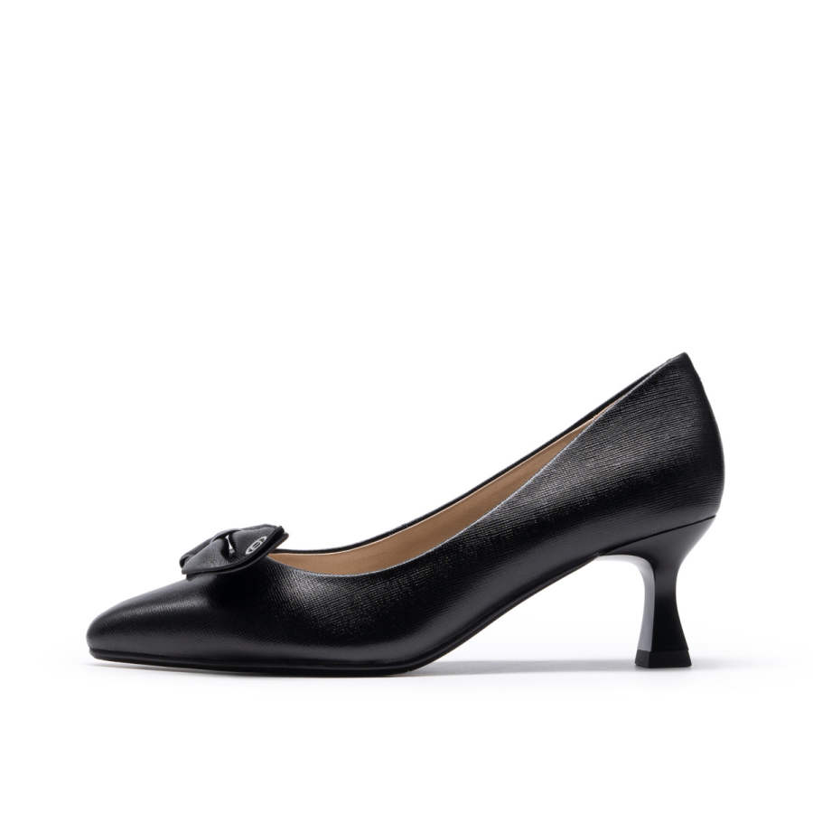 Chrisdien Deny Sheepskin Chunky Heel High Heels Women's