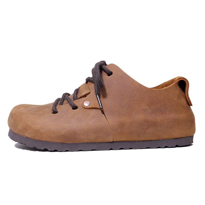 DONGYUANWUZUO Top Grain Cow Leather Casual Shoes Women's