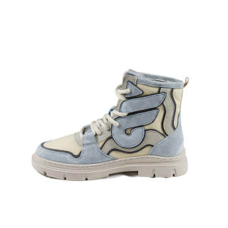 POATS Crew Combat Boots Men's Sky Blue