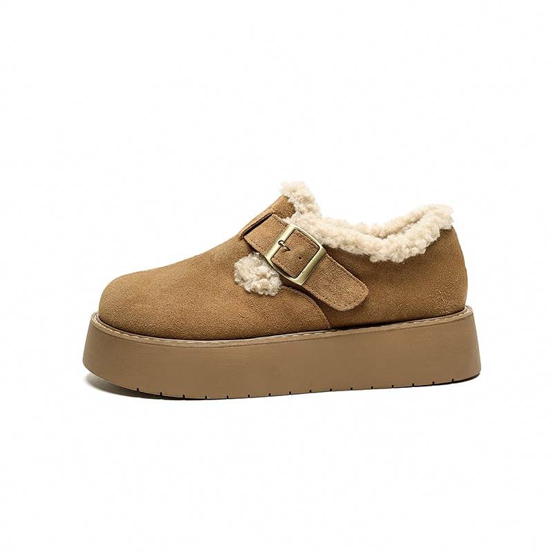 JOSINY JOSINY Cow Suede Thermal Height Increasing Slip Resistant