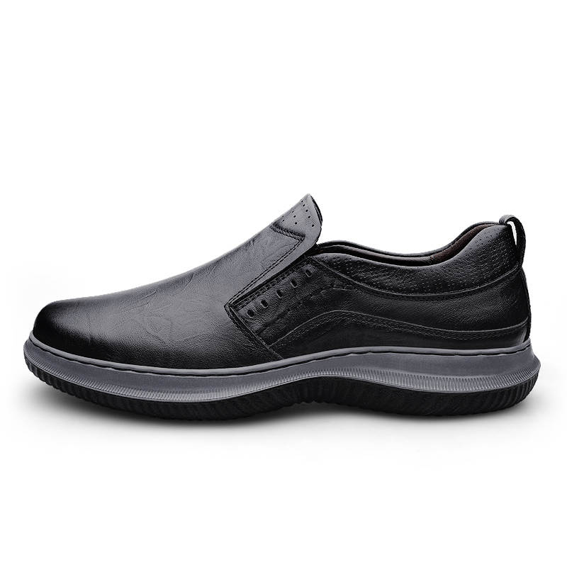 GONGNIULEITING Top Grain Cow Leather Casual Shoes Men's
