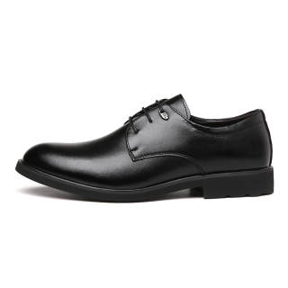 EGCHI Derby Shoes Pu Casual Shoes Men's Black