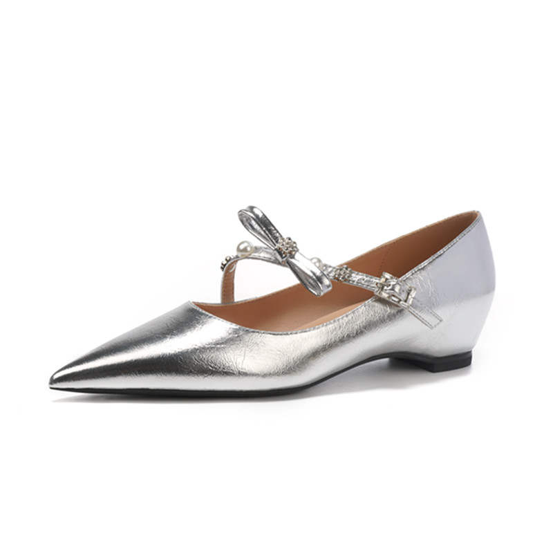 TATAYA Mary Jane Shoes Women's Silver, Gold
