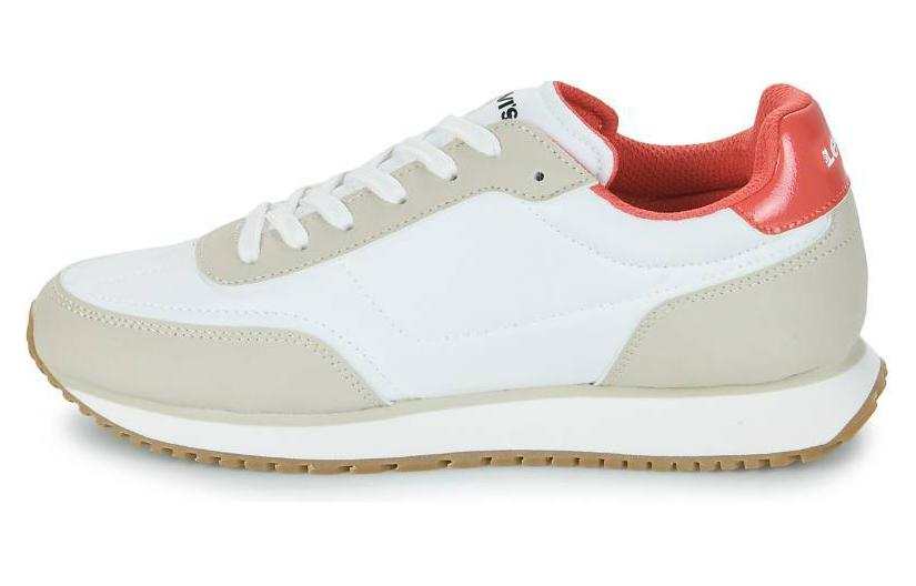 Levis Cushioning, Wear Resistant Low top Casual Shoes Women's White Gray Orange