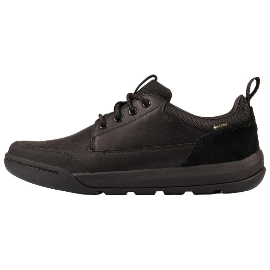 Clarks Ashcombe Lo GORE TEX Leather Abrasion Resistant Waterproof And Breathable Low top Casual Shoes Men's Black