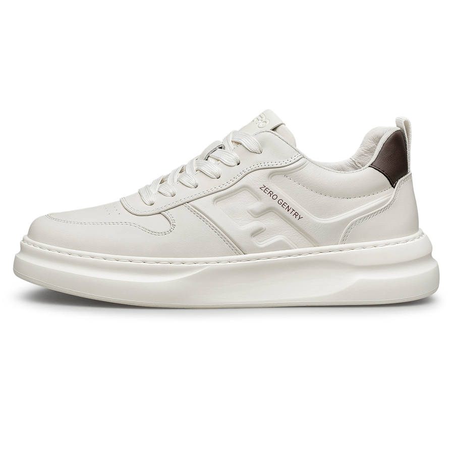 ZRO Cow Leather Low top Skateboard Shoes Men's White