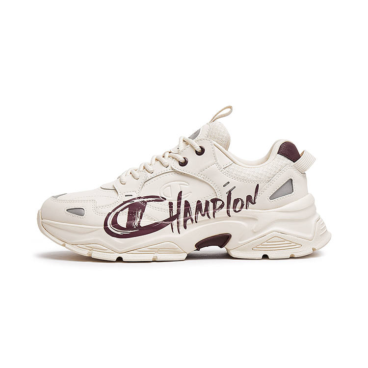 Champion Textile, Synthetic Leather Balance Low top Chunky Sneakers Men's Linen/Night Brown Red