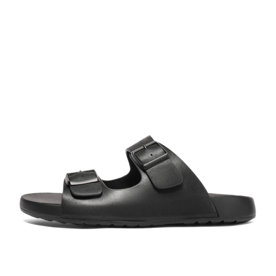 BELLE Rubber Sole Slip Resistant Abrasion Resistant Slip Resistant Abrasion Resistant Slide Slippers Men's Black Brown