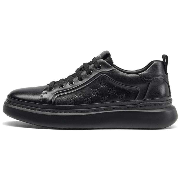 HARSON HARSON Cow Leather Low top Skateboard Shoes Men's