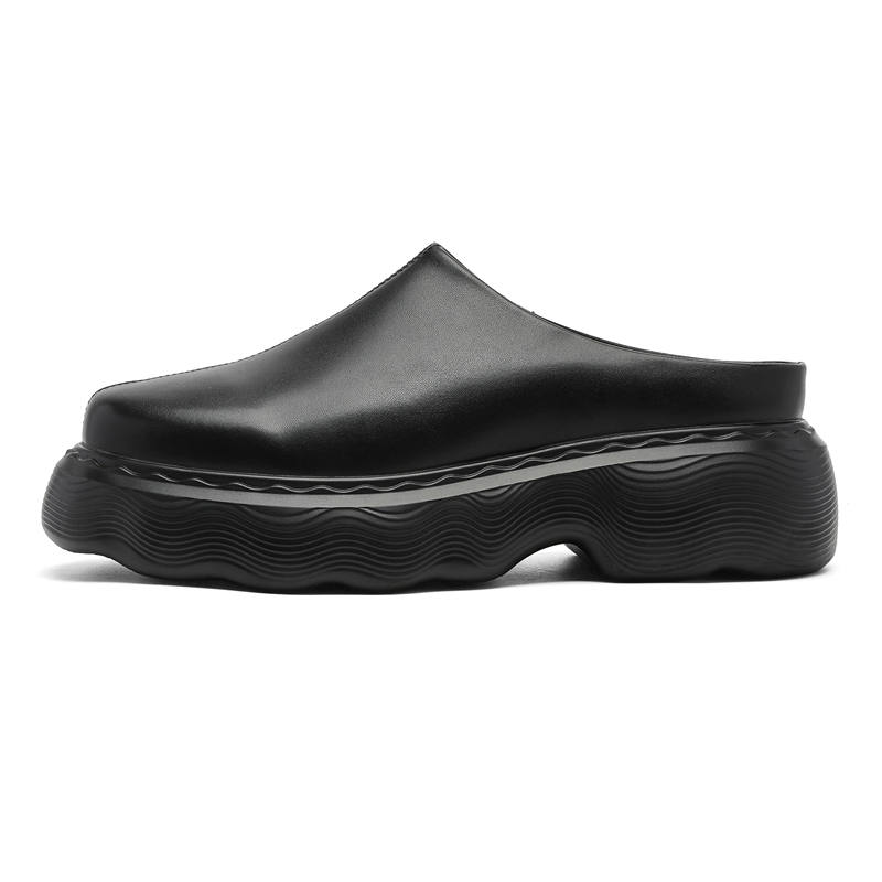 MINGYITU Closed Toe Slippers Men's Black