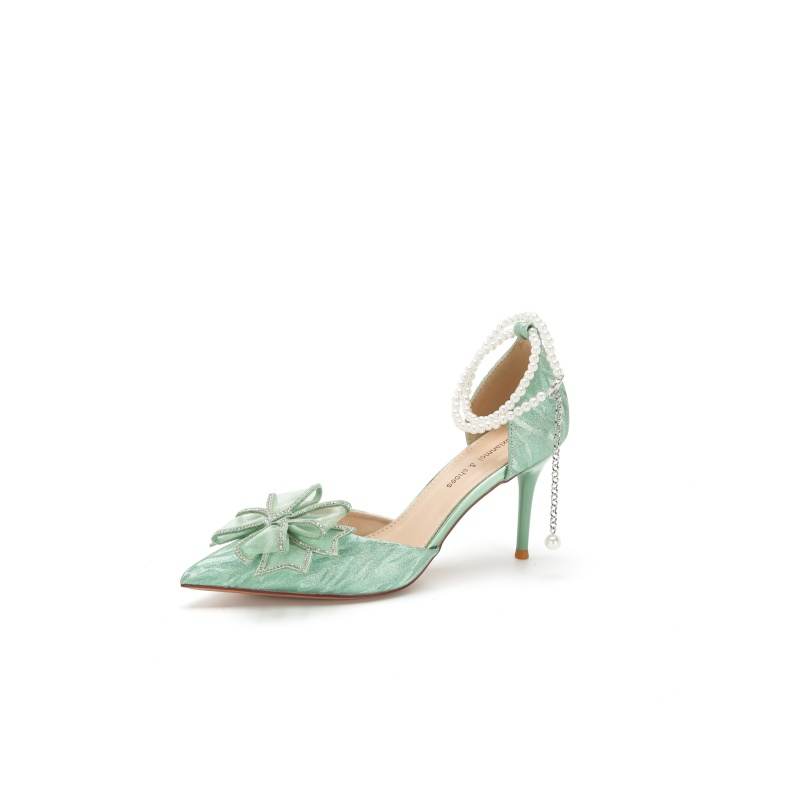 ZUOMILUO Pu Slim Heel High Heels Women's