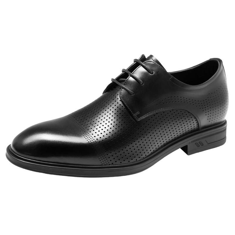 GOG Top Grain Cow Leather Summer Breathable Dress Shoes Men's