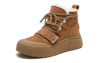 WOOS BOBO Snow Boots Women's Yellow, Gray