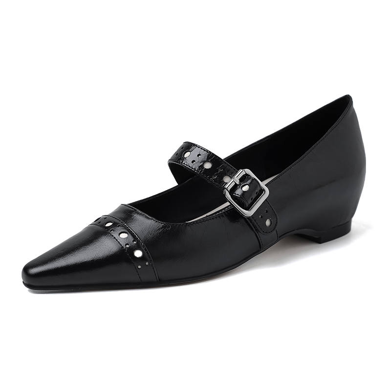 HONGYANGLIN Top Grain Cow Leather Casual Shoes Women's