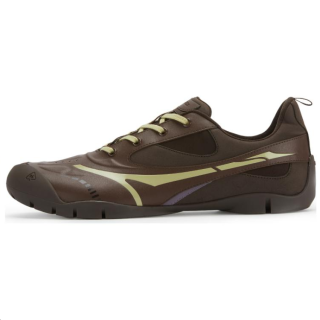 Untitlab Synthetic Leather Low top Casual Shoes Unisex Chocolate