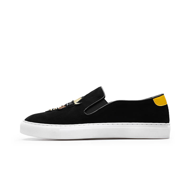 PARDASAUL Cow Suede Casual Shoes Men's Black