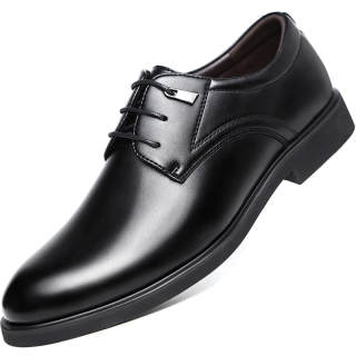 BEIOUTU Synthetic Leather Dress Shoes Men's Black