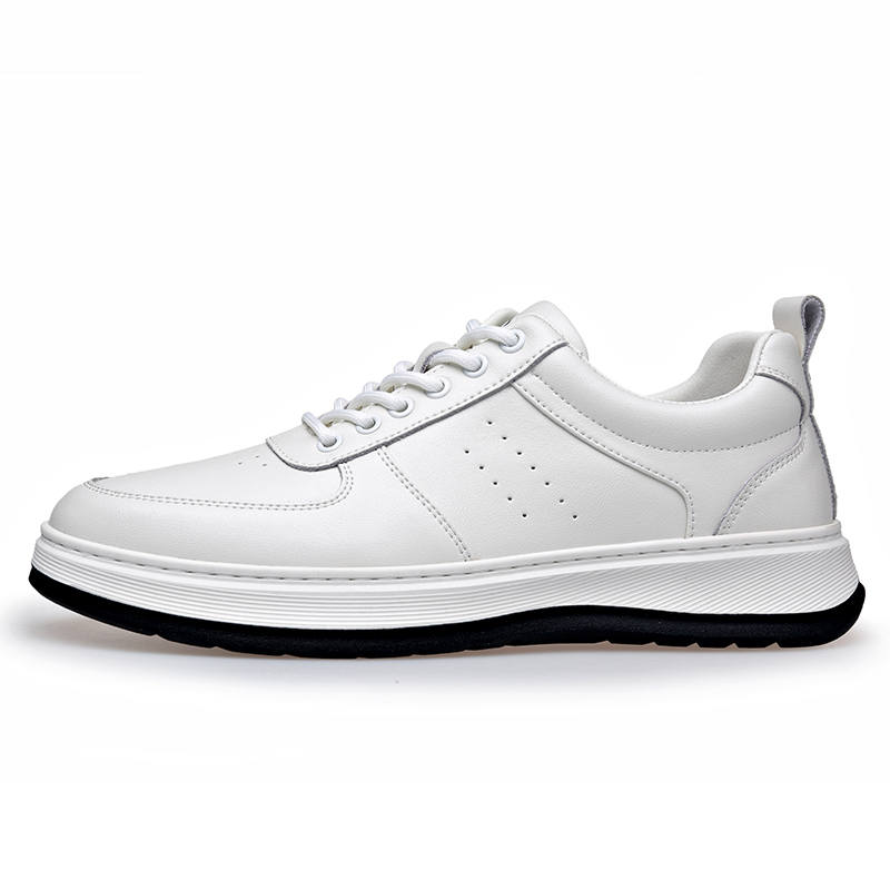 PT'SON Cow Split Leather Abrasion Resistant, Lightweight, And Breathable Low top Skateboard Shoes Men's