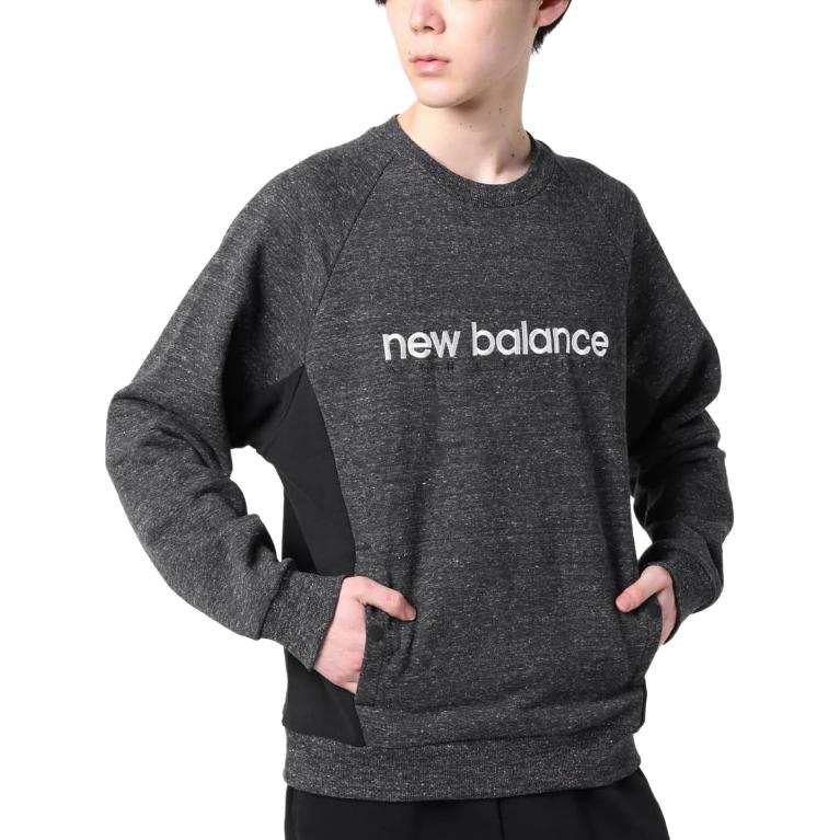 New Balance New Balance Sweatshirts Men's Black Crew Neck Moderate