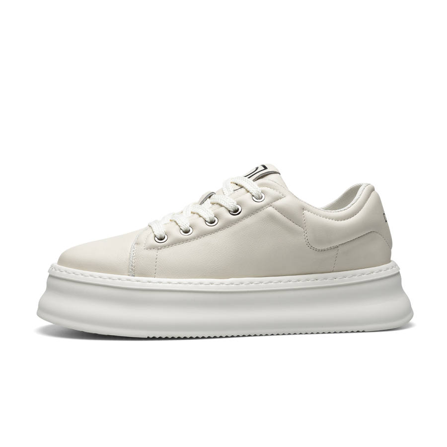 D:FUSE SCANDINAVIA D FUSE SCANDINAVIA Cow Leather Low top Skateboard Shoes Men's White