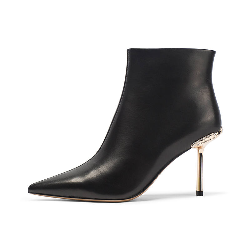 Coup De Foudre Leather Ankle Boots 8.5cm Women's