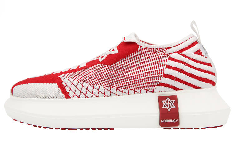 NORVINCY Casual Shoes Unisex Low Top Red
