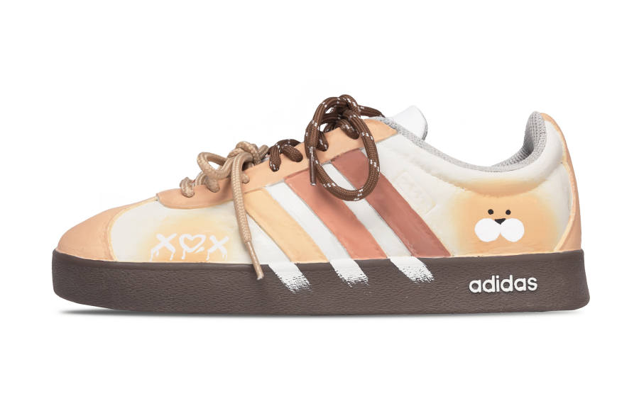 Adidas Adidas Vl Court Classic Abrasion Resistant Abrasion Resistant Low top German Army Trainers Unisex Brown Yellow