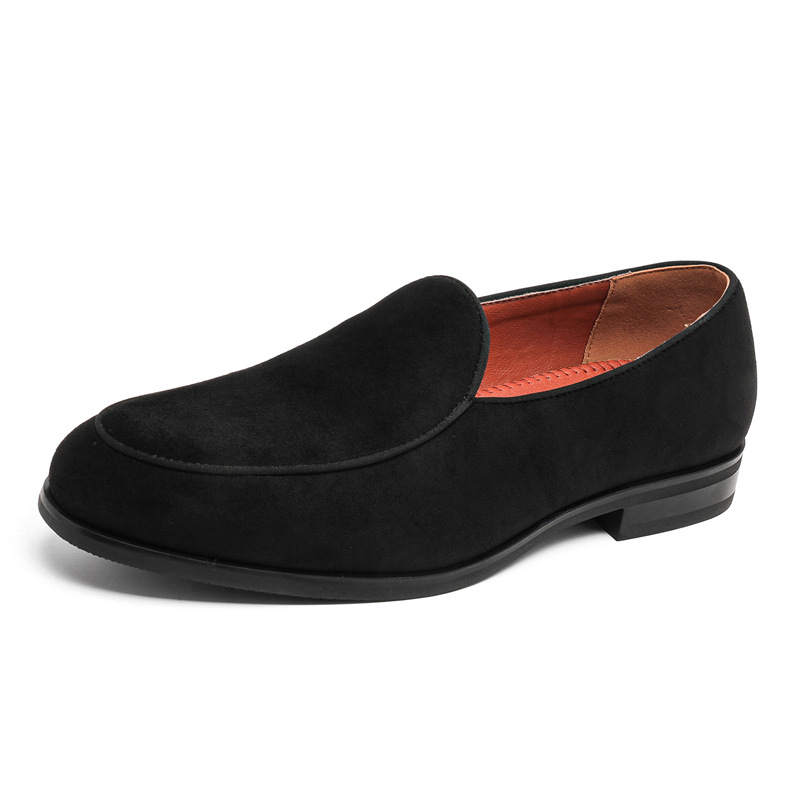 WEISHIBANGWEI WEISHIBANGWEI Suede Loafers Men's Black