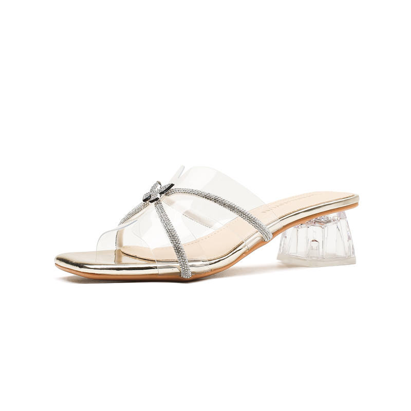 TATAYA Rhinestone Abrasion Resistant Slide Slippers Women's