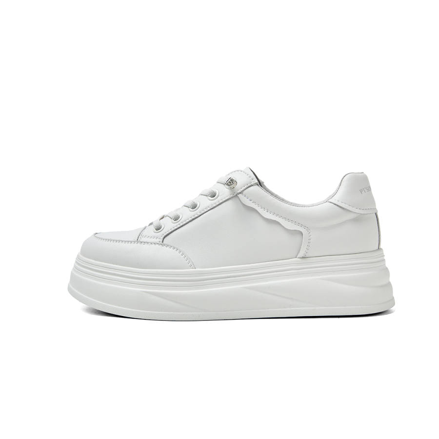 PT'SON Low top Skateboard Shoes Women's White