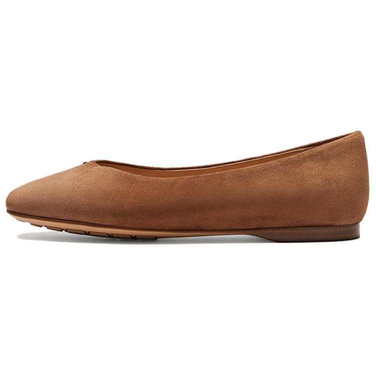 Le Saunda Sheepskin Casual Shoes Women's Coffee Brown
