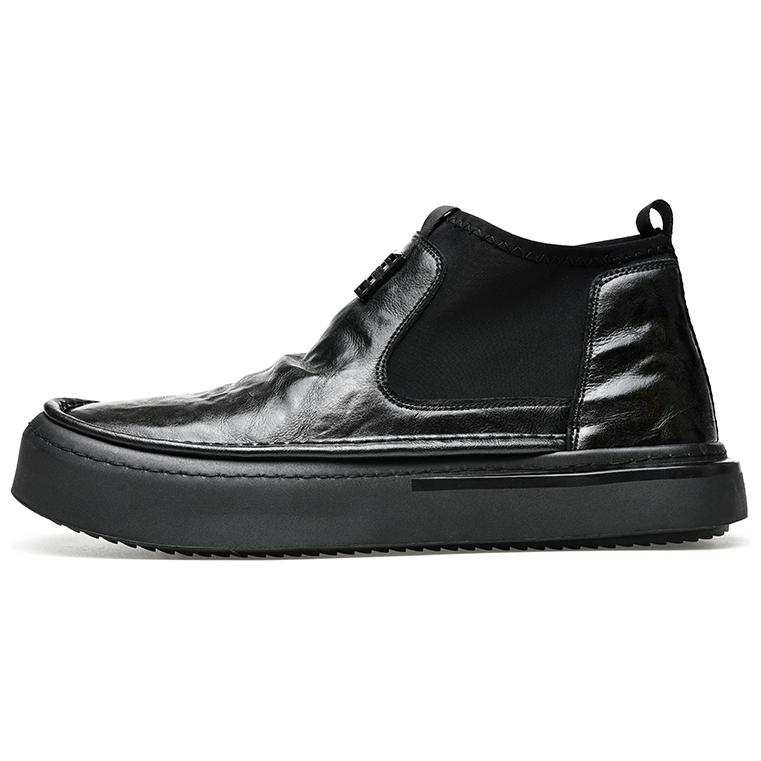 G5 G5 Cow Split Leather Ankle Length Chelsea Boots Men's
